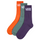 Kids Drop V Classic Check Crew Socks 3-Pack White/Black/Heather Grey