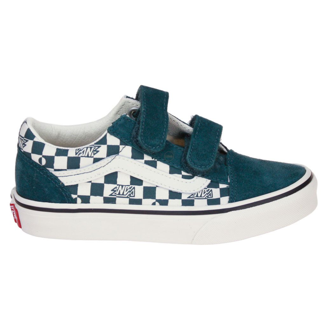 kids Old Skool V Geo Check/Mystic Moss