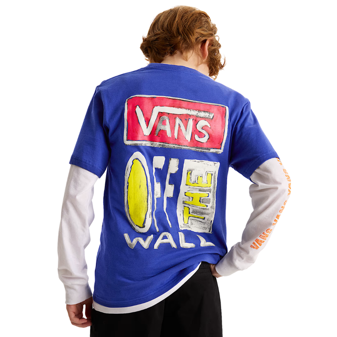 Kids On Canvas T-Shirt Royal Cobalt