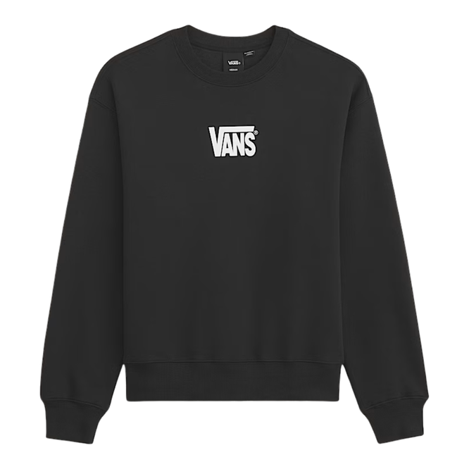 Kids Stretch Logo Crewneck Black/White