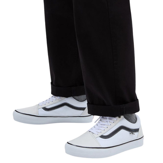 Skate Old Skool Leather White/Black