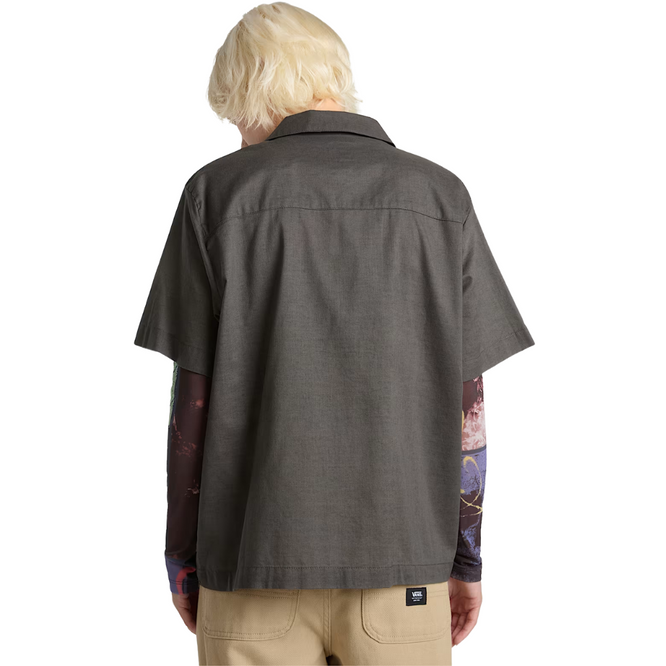 Womens Cassidy Camp Shirt Asphalt