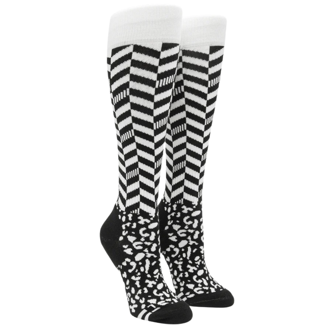 Womens Cheetah Chev OTC Sokken Black