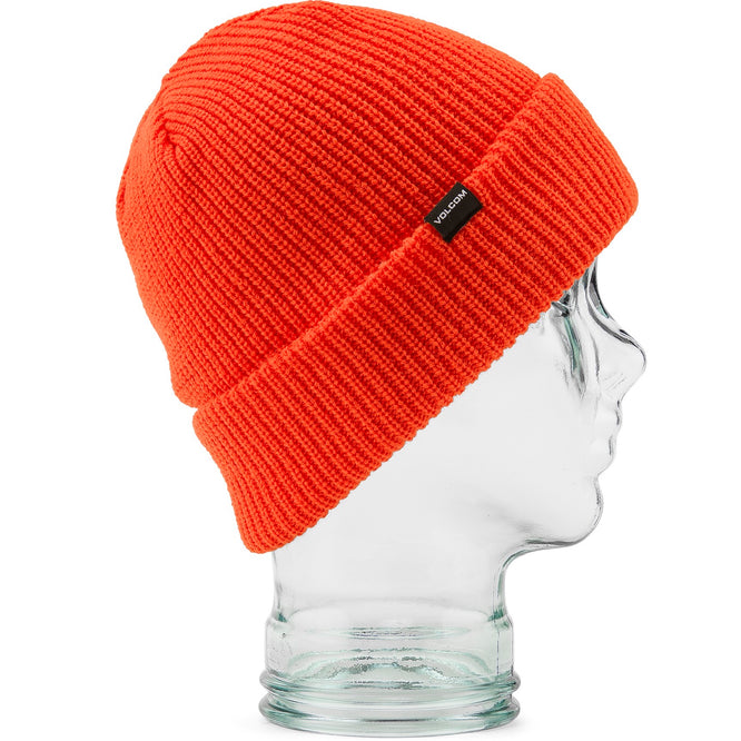 Kids Lined Beanie Orange Shock