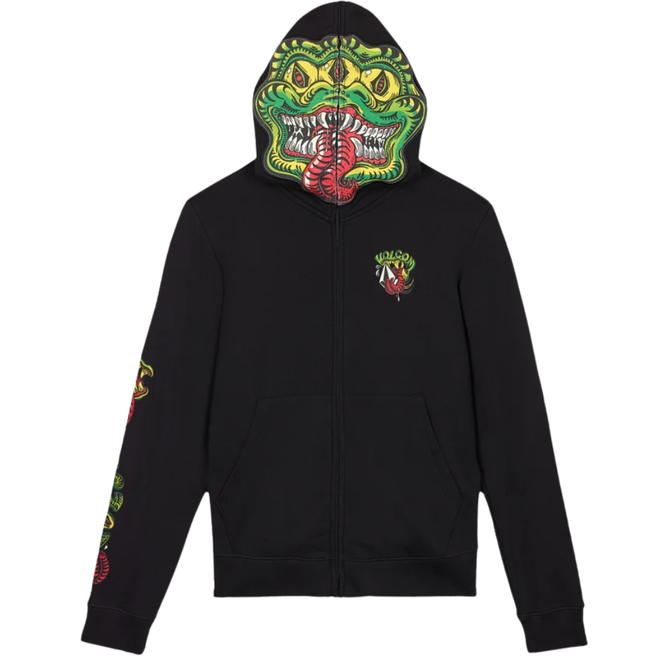 Kids Snaky Full Zip Hoodie Black