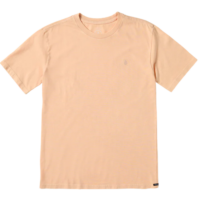 Kids Solid Stone Emb T-Shirt Peach
