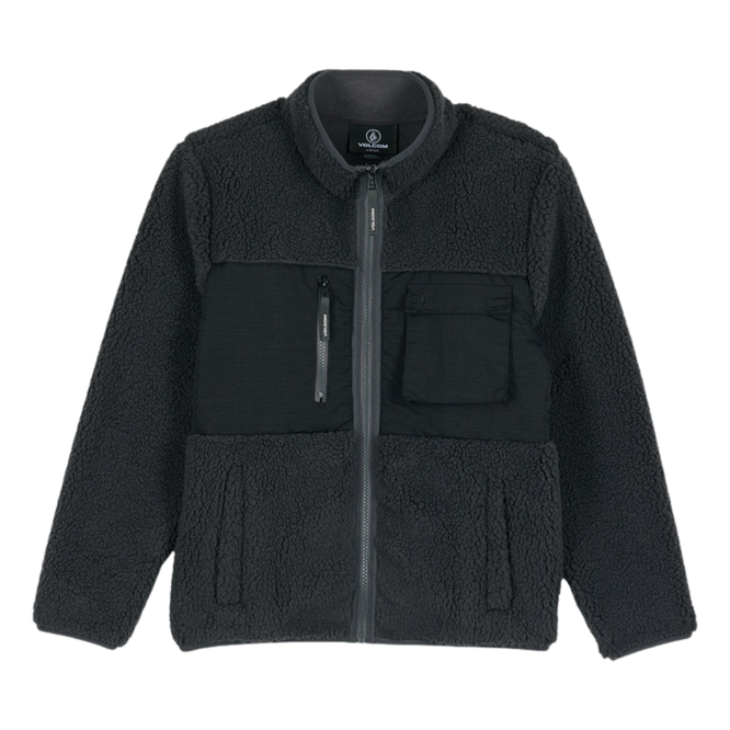 Kids Storm Stone Full Zip Fleece Asphalt Black