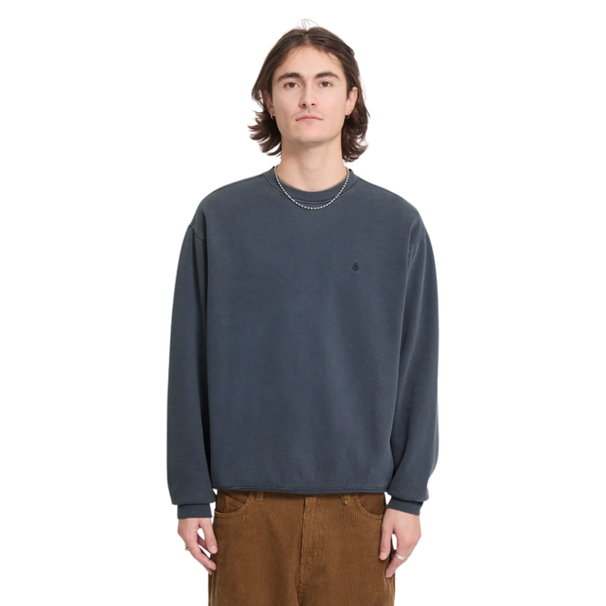 Single Stone Crewneck Sweater Storm Blue