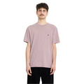 Solid Stone Emb T-Shirt Bark Brown