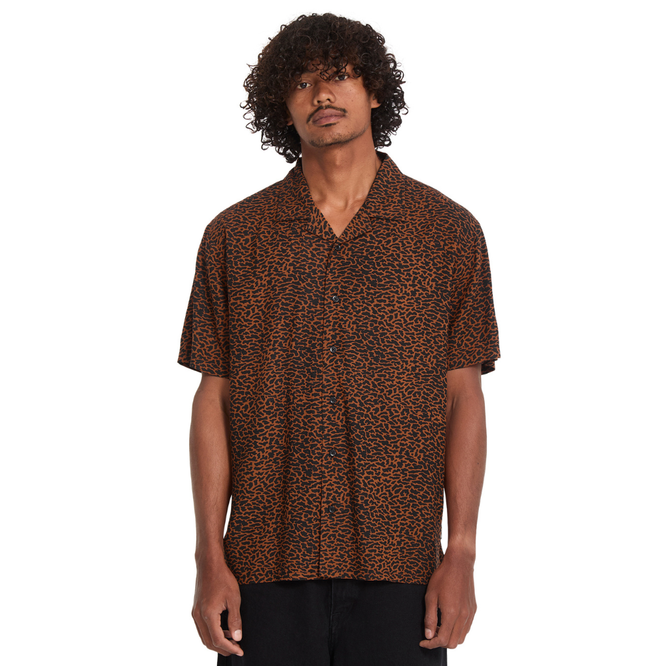 Utopias Print Shirt Brown Horn