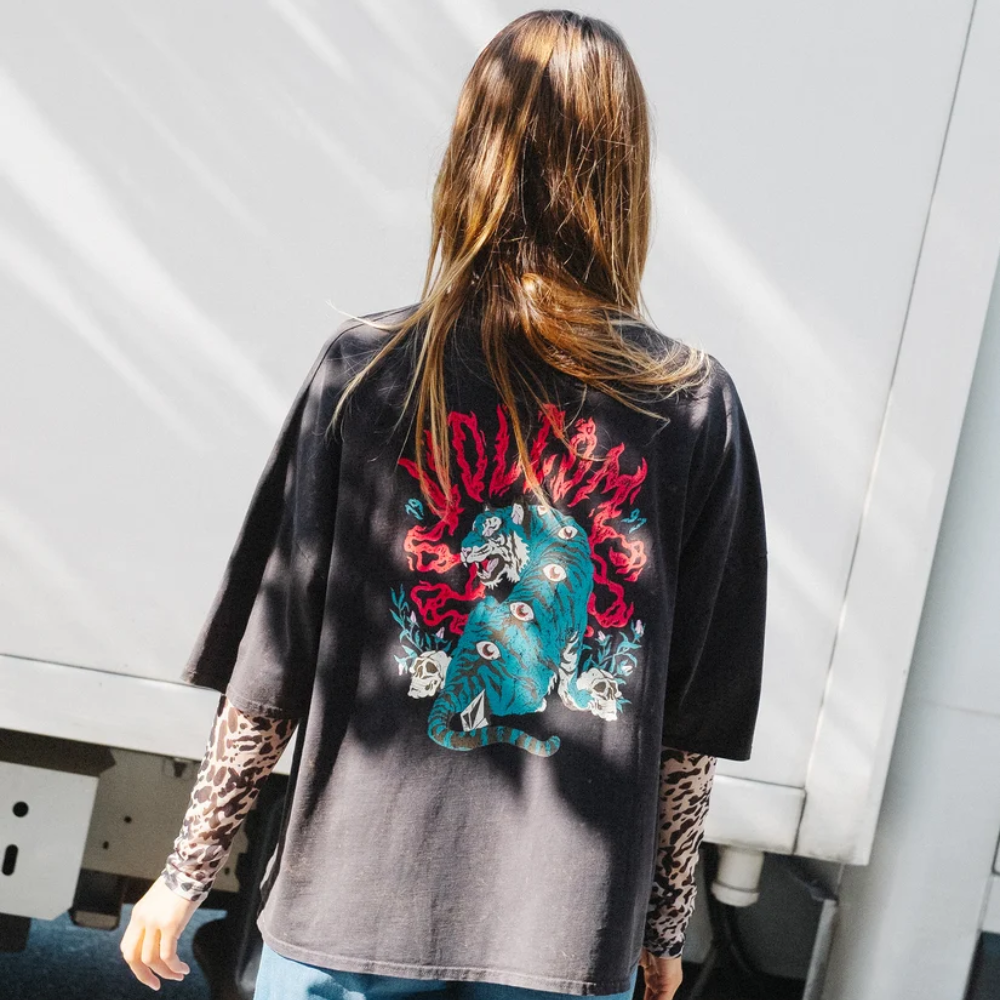 Womens Voltrip T-Shirt Vintage Black