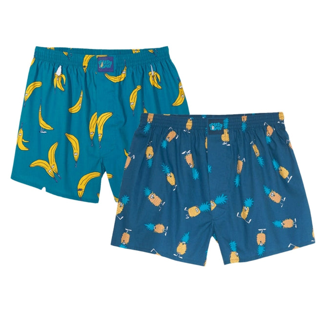 Bana-Ananas 2pack Boxershorts Ocean/ Blue Drive