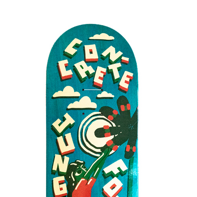 Grower's 8.2" Teal Skateboard Deck