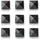 Pyramid Studs Black
