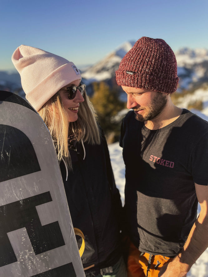 Original Cuffed Shield Pastel Beanie Pink