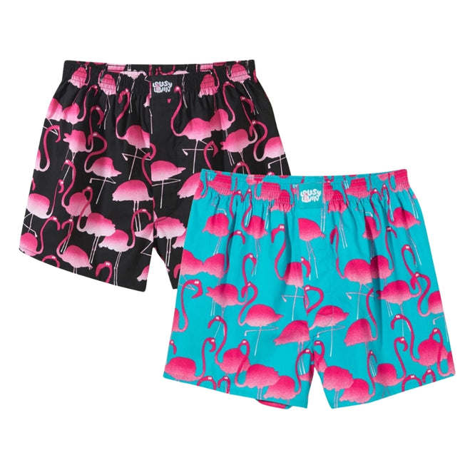 Lousy Flamingo 2pack Boxershorts Black/ Blue