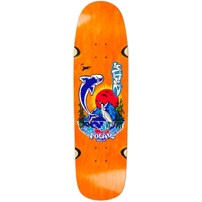 Shin Sanbongi Mt. Fuji Orange 8.625" Skateboard Deck