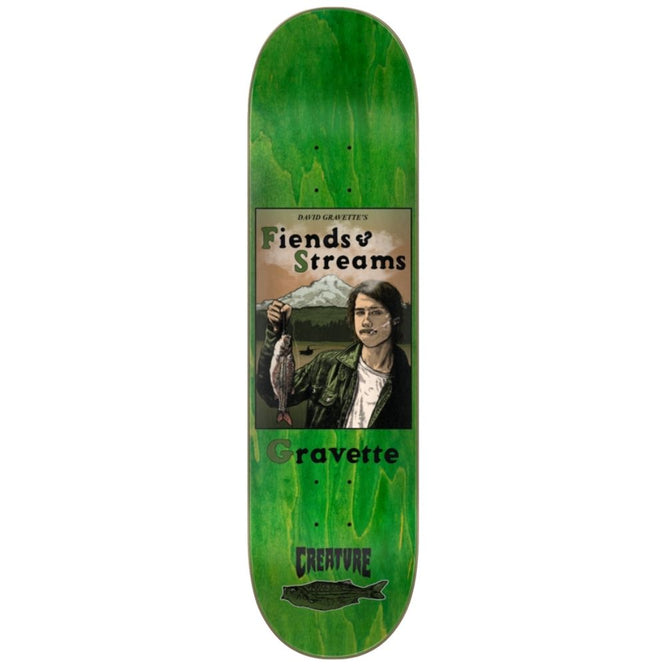 Gravette Fiends and Streams Green 8.3" Skateboard Deck