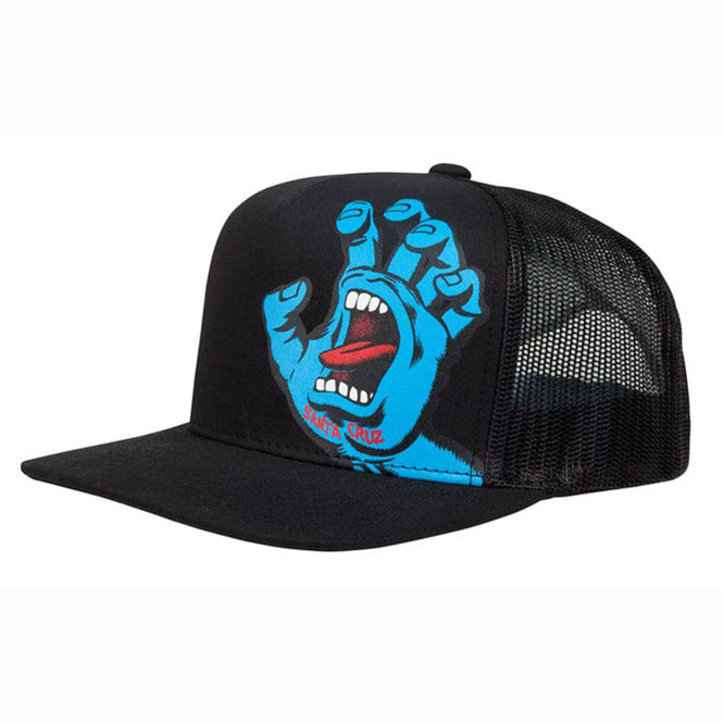 Kids Screaming Hand Mesh Cap Black