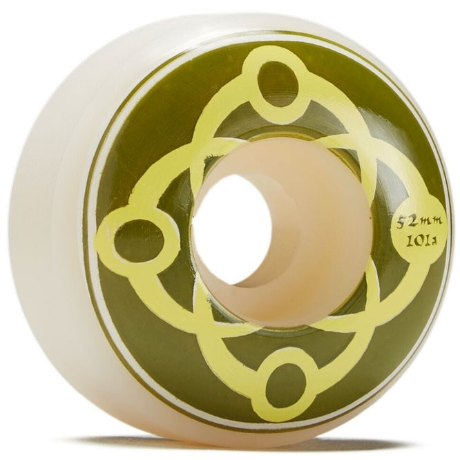 Big Link White/Light Green Classic 101a 52mm Skateboard Wheels