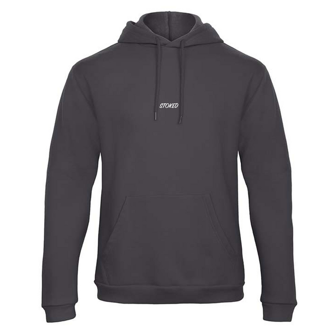 Lightweight Script Hoodie Antraciet