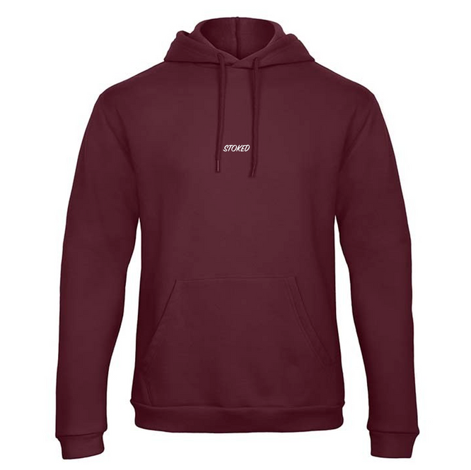 Lightweight Script Hoodie Bordeaux