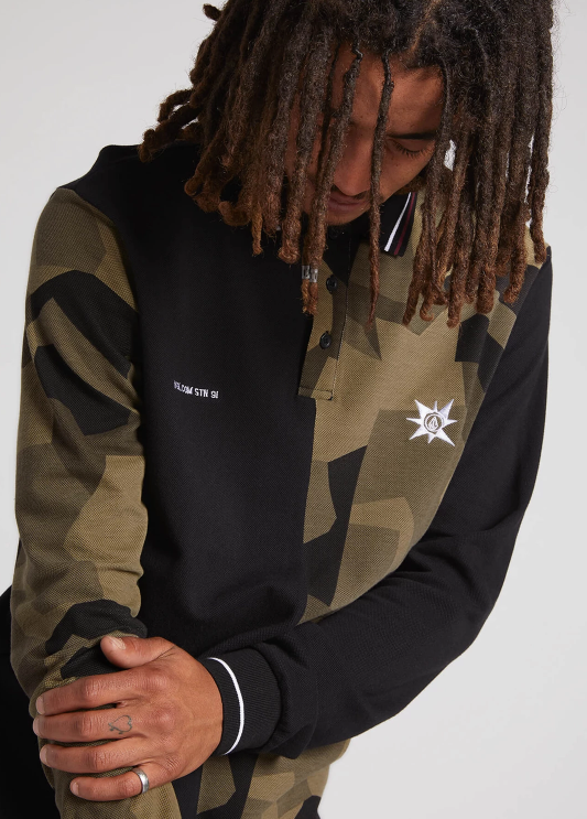 A.P. #2 Polo Longsleeve Camouflage (Unisex)
