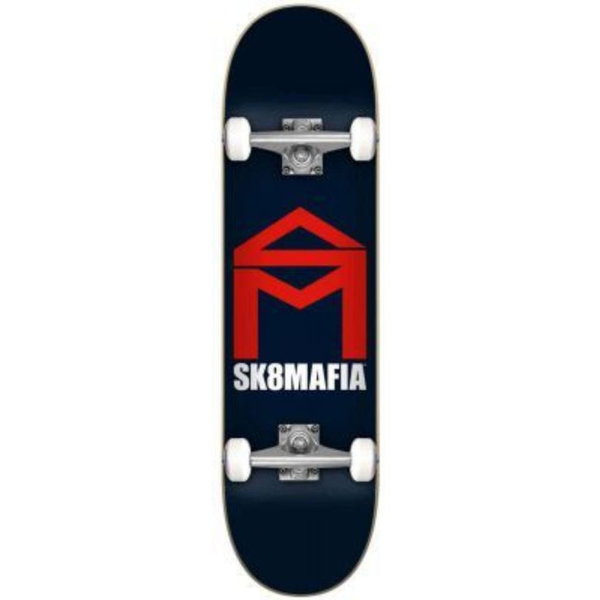 House Logo Navy 7.875" Complete Skateboard