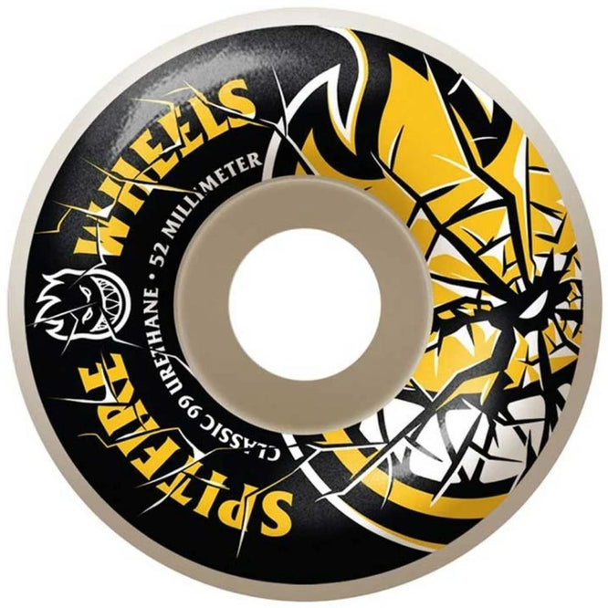 Shattered Bighead 99a 52mm White/Yellow Skateboard Wheels
