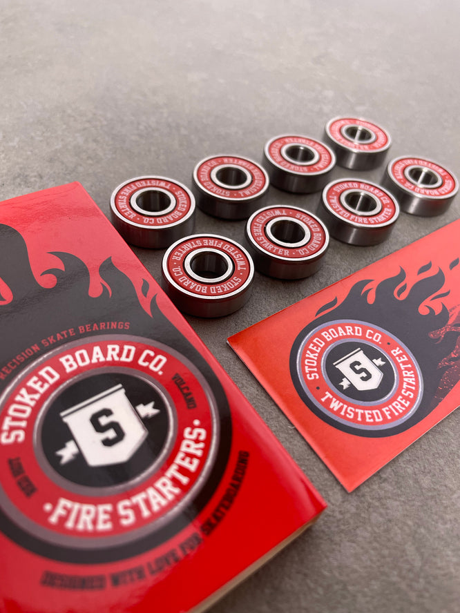 Fire Starters Abec 7 Skateboard Bearings