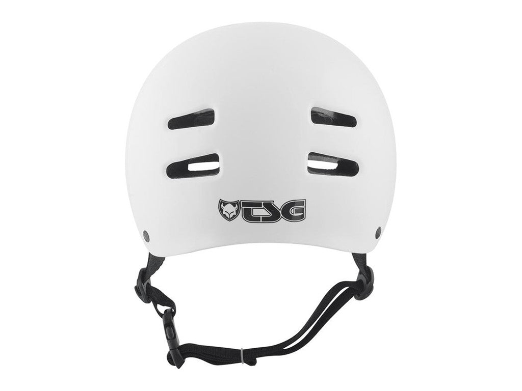 Skate/Bmx Solid Color Injected White Helm