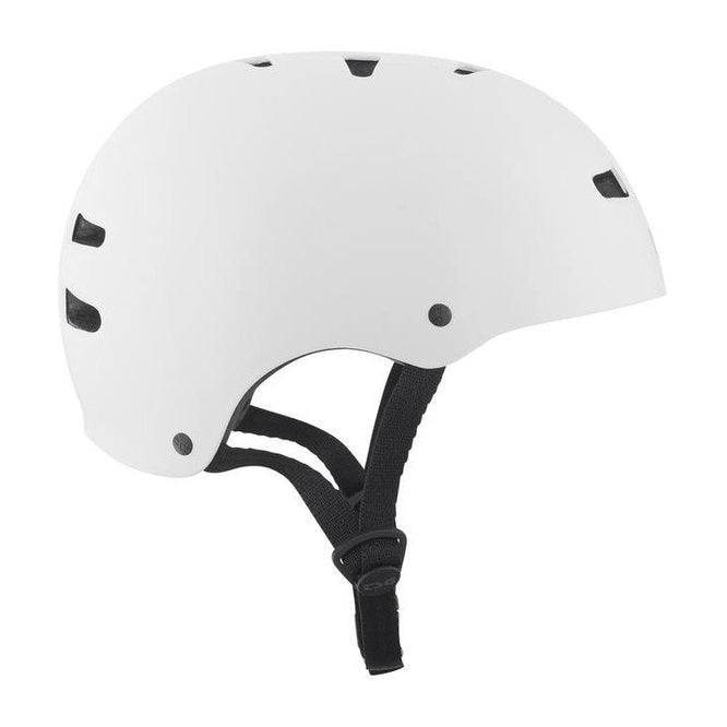 Skate/Bmx Solid Color Injected White Helm