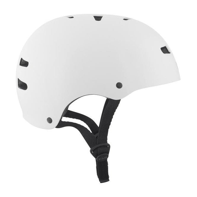 Skate/Bmx Solid Color Injected White Helm