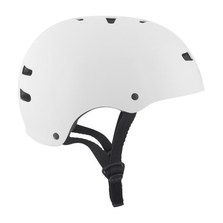 Skate/Bmx Solid Color Injected White Helm