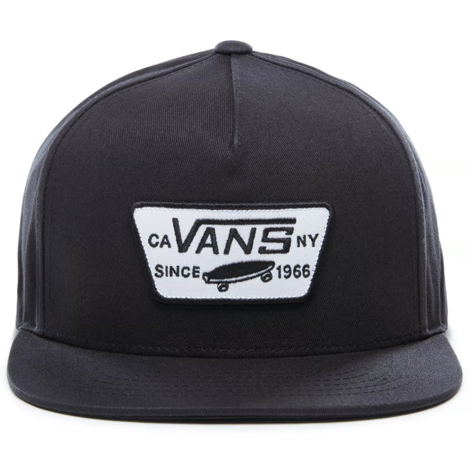 Full Patch Snapback Cap True Black