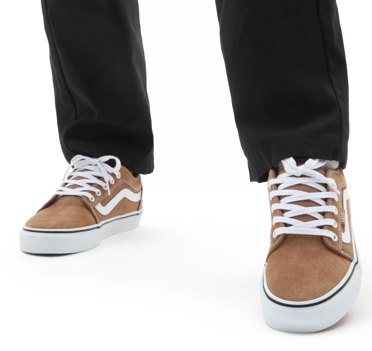 vans chukka being worn