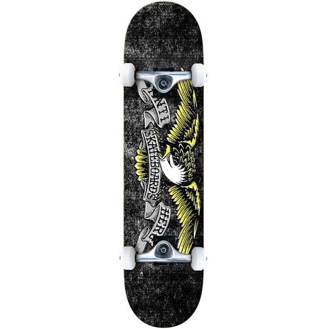 Misregistration 8.0" Black/Yellow Complete Skateboard