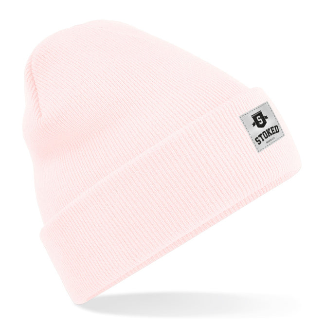 Original Cuffed Shield Pastel Beanie Pink