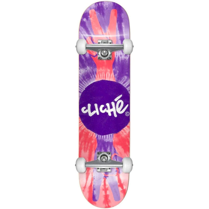Peace Purple/Red 8.0" Complete Skateboard
