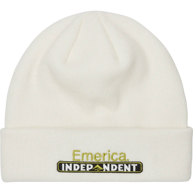 Indy Bar Beanie White