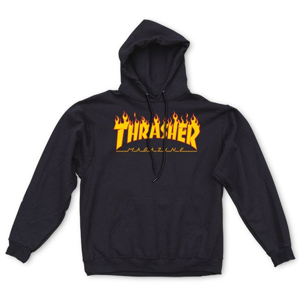 Trasher hoodie deals black