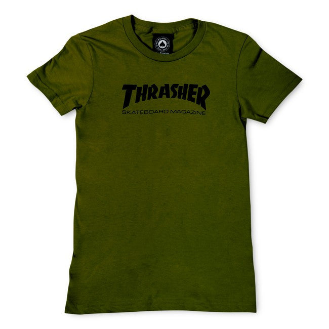 Women's Skate Mag T-shirt Olive Green