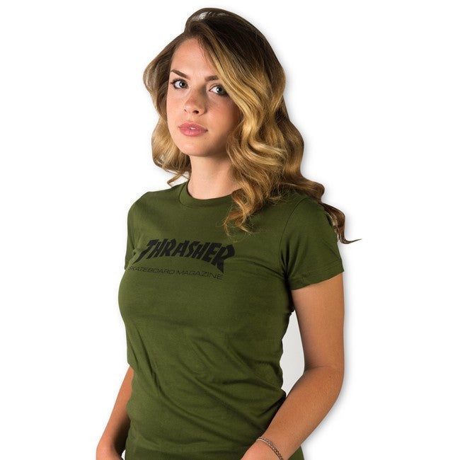 Women's Skate Mag T-shirt Olive Green