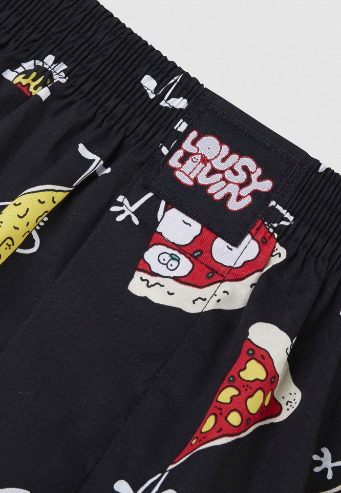 Pizza Boxershorts Black