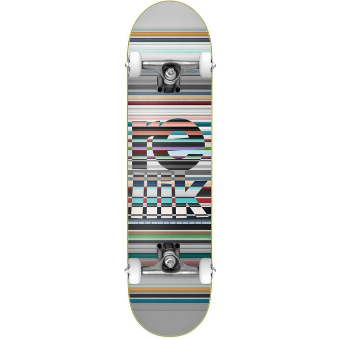 Stripes White 7.875" Complete Skateboard