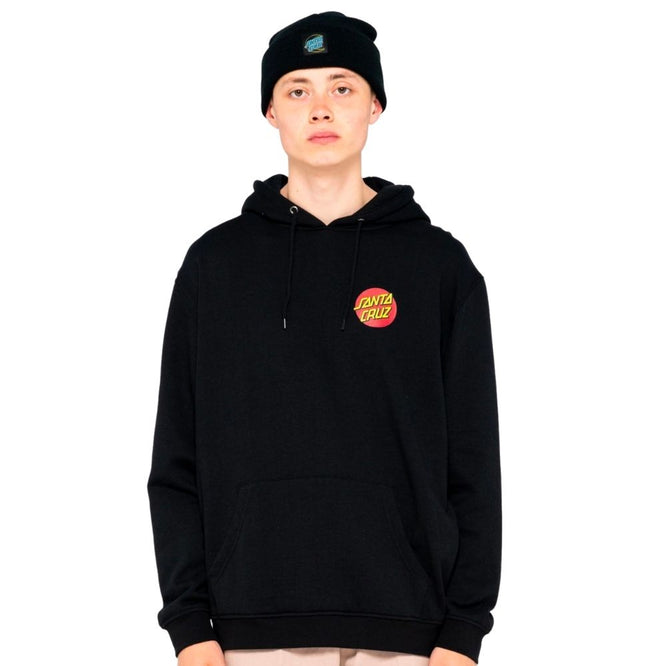 Classic Dot Chest Hoodie Black