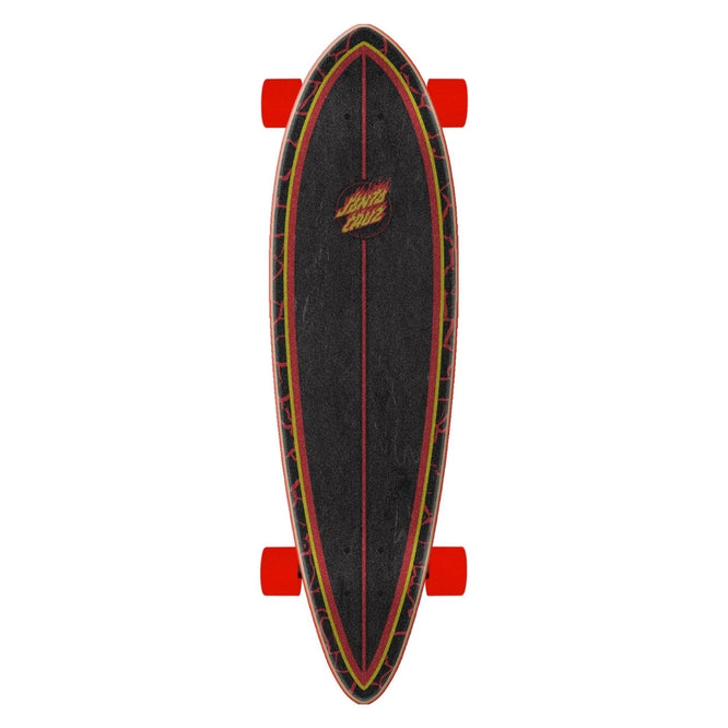 Flame Dot Pintail Cruzer 33" Complete Longboard
