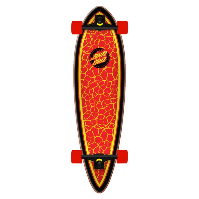 Flame Dot Pintail Cruzer 33" Complete Longboard