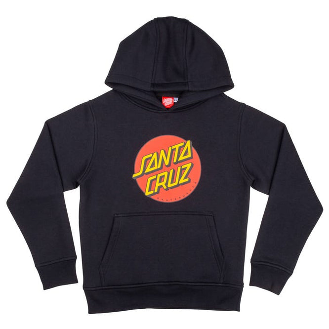 Kids Classic Dot Hoodie Black