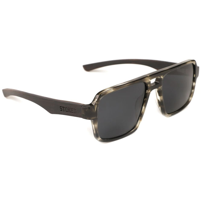 Navigator Acetate Smog Sunglasses + Grey Lens